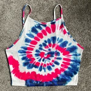 Cropped Tie Dye Shirt